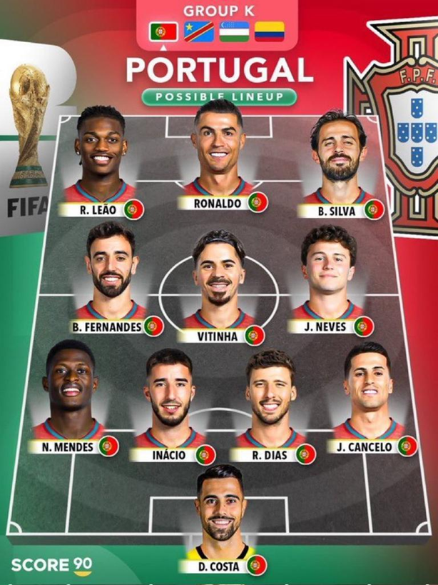 Tak ma wyglądać WYJŚCIOWA XI Portugalii na fazę grupową MŚ!